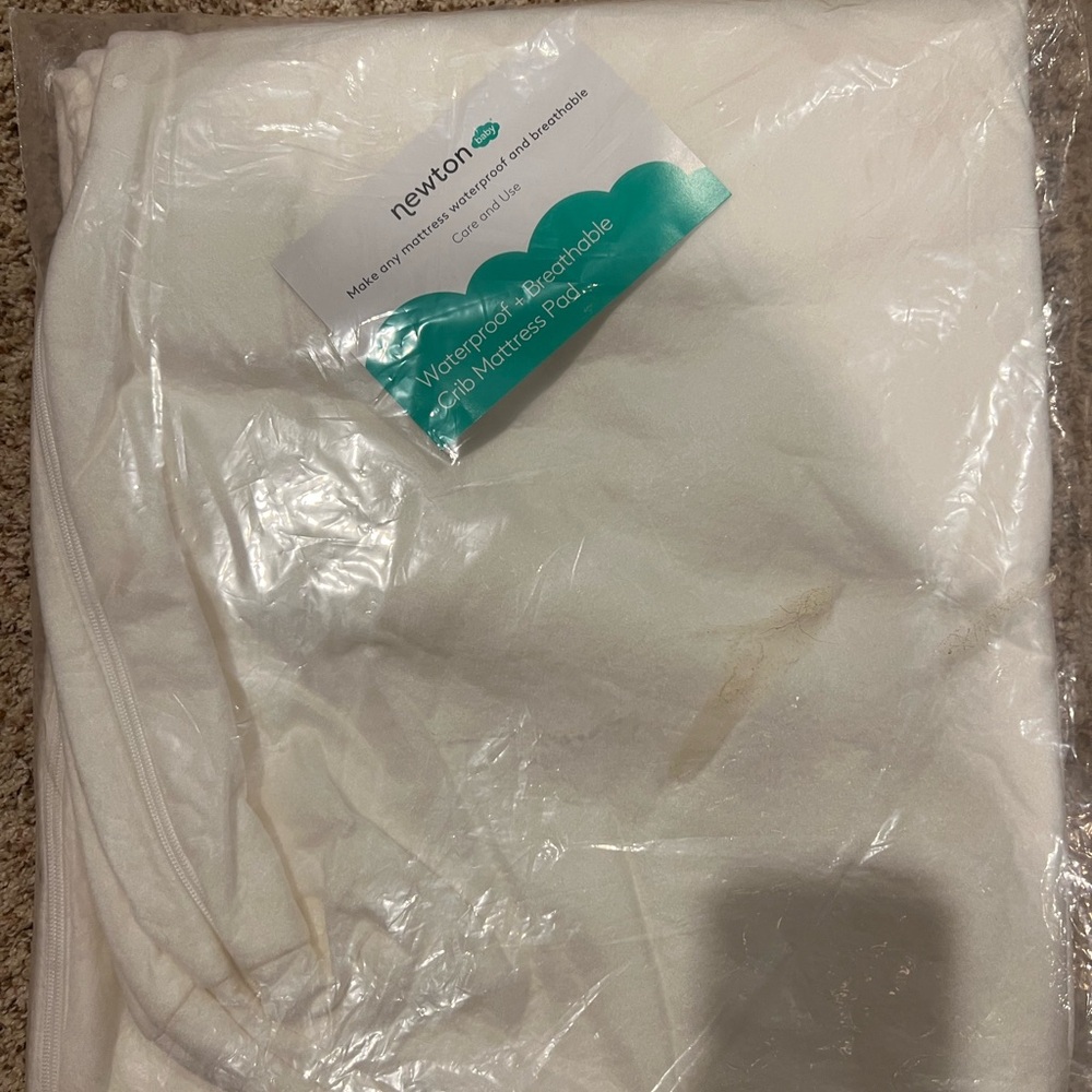 Newton Breathable Crib Mattress Protector in White